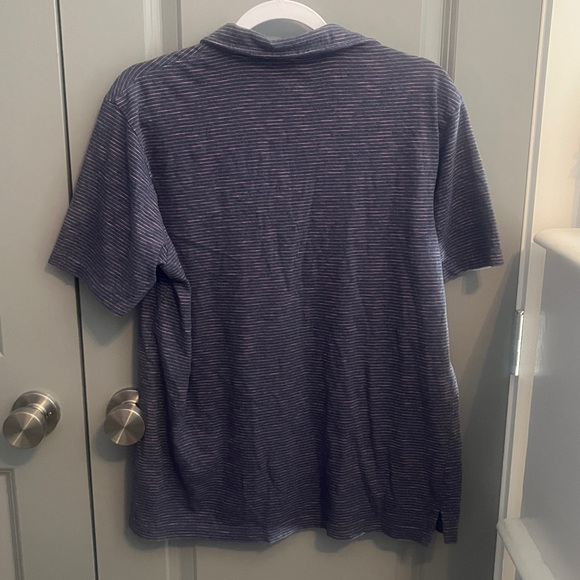 George Navy and Pink Striped Polo - Picture 4 of 4
